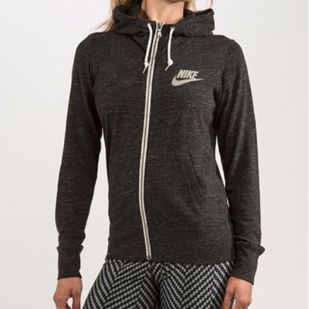 Nike Women's Charcoal Full-Zip Hoodie